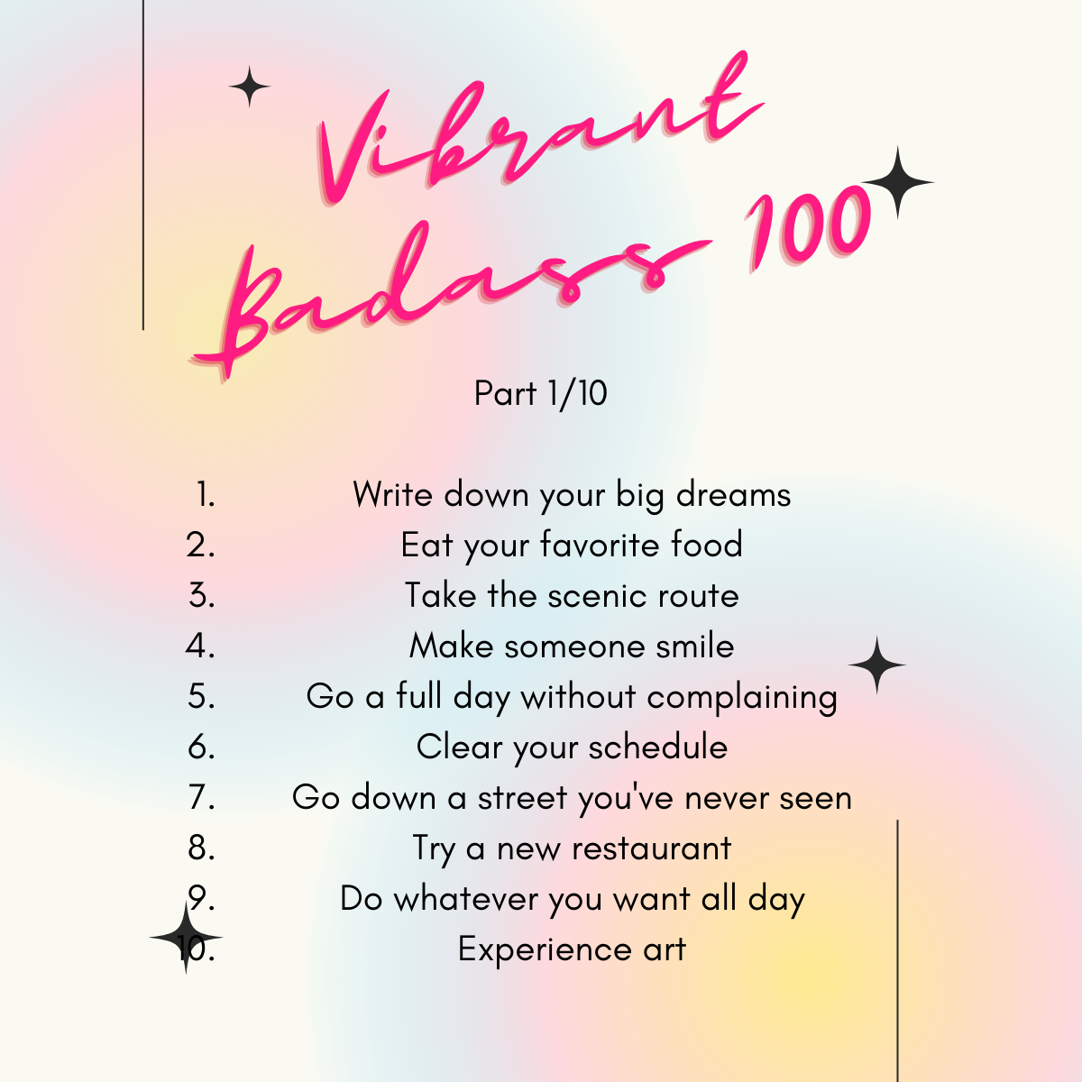 100 Day Challenge – Part 1