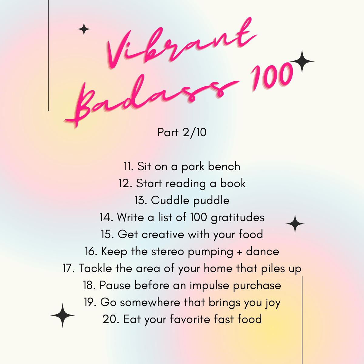 100 Day Challenge – Pt. 2