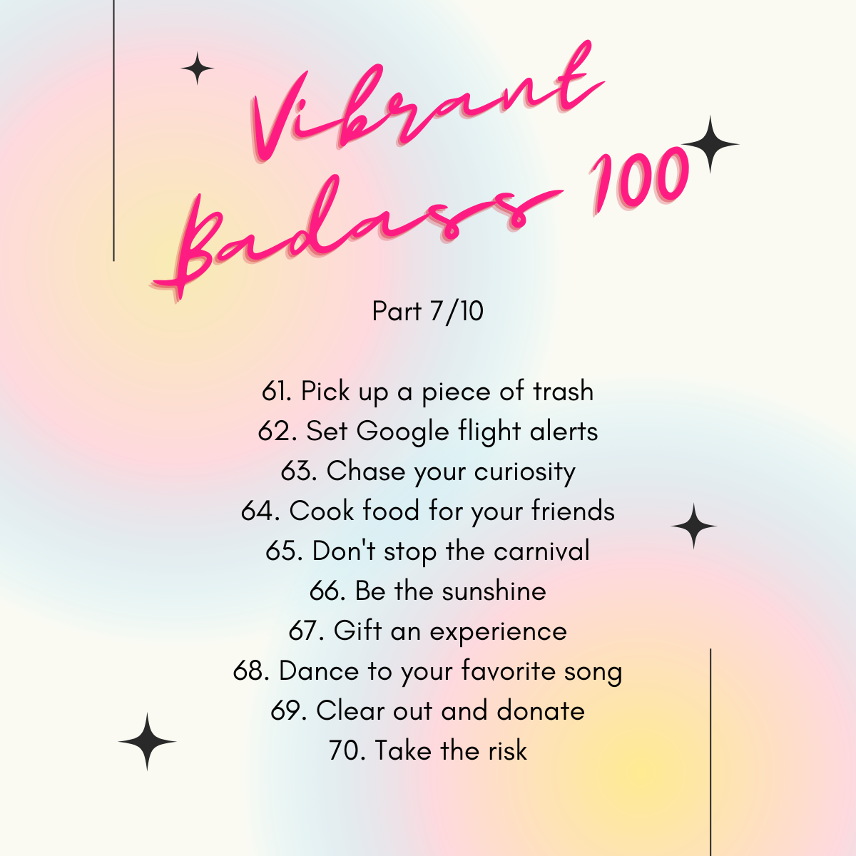 100 Day Challenge – Part 7