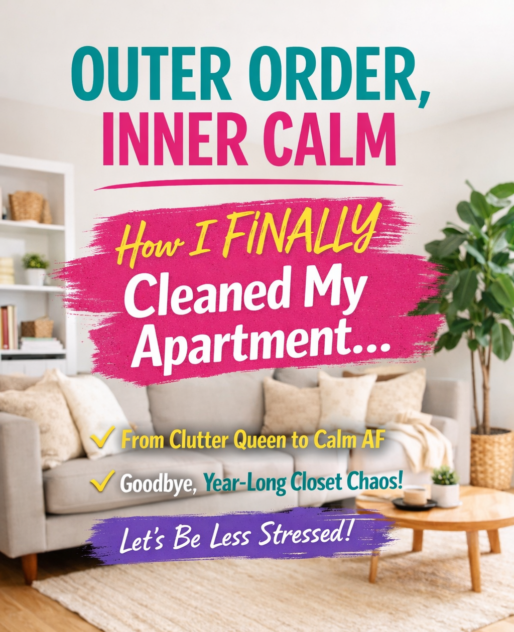 Outer Order, Inner Calm (Or How I Finally Cleaned My Apartment and Became a Functional Adult Again)